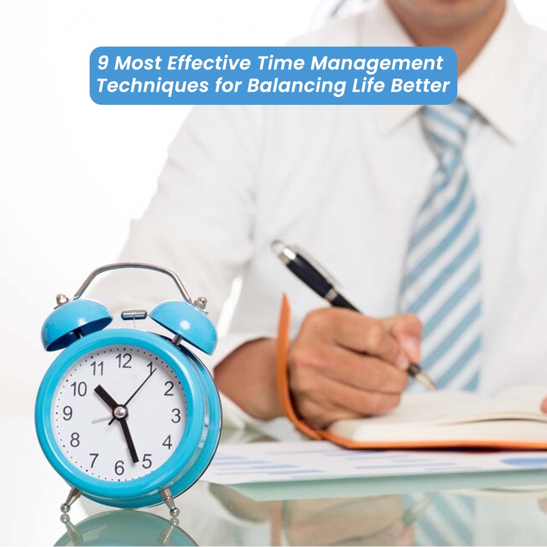 man hand writing on copy and table alarm watch is in front of him