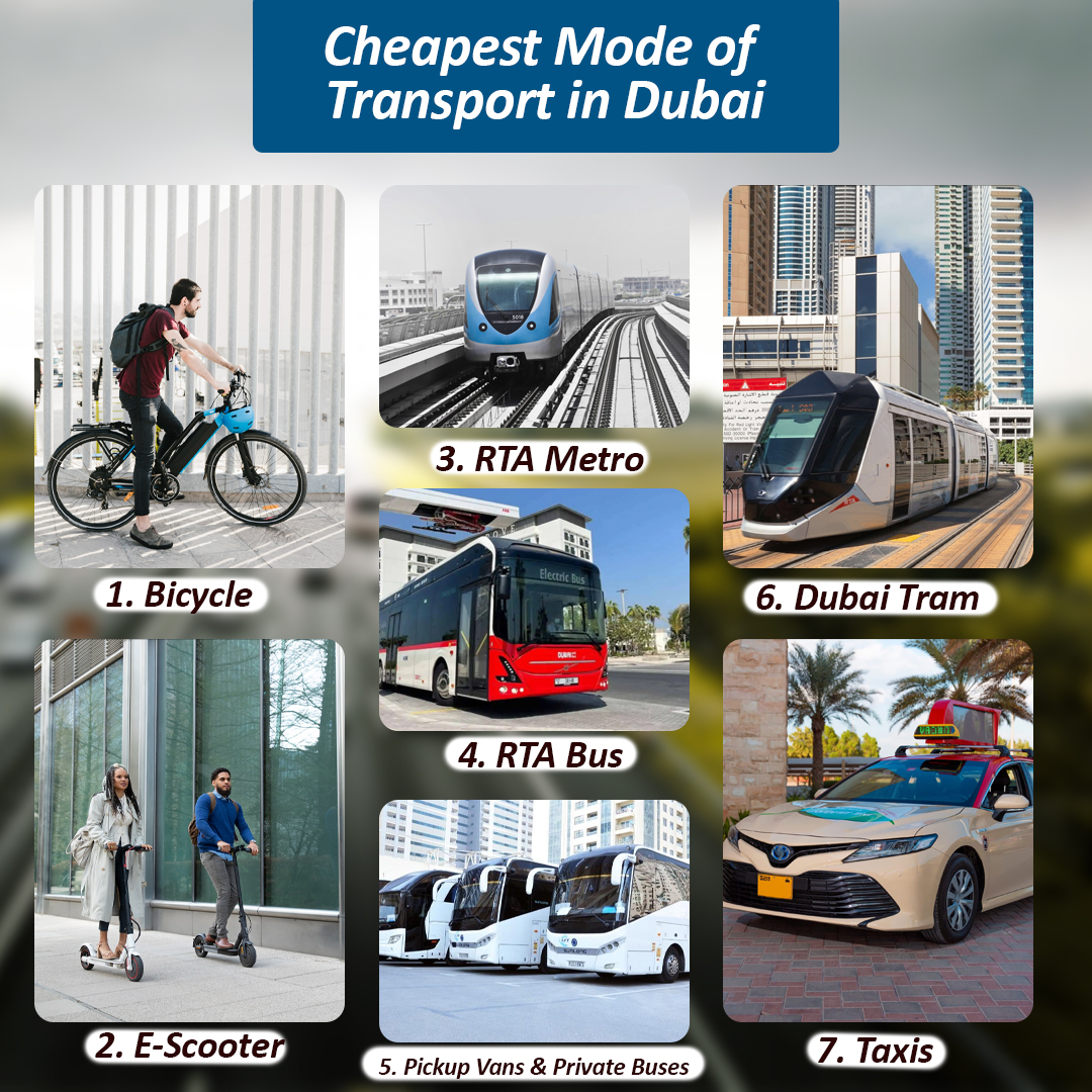 Cheapest Mode of Transport in Dubai - insura.ae