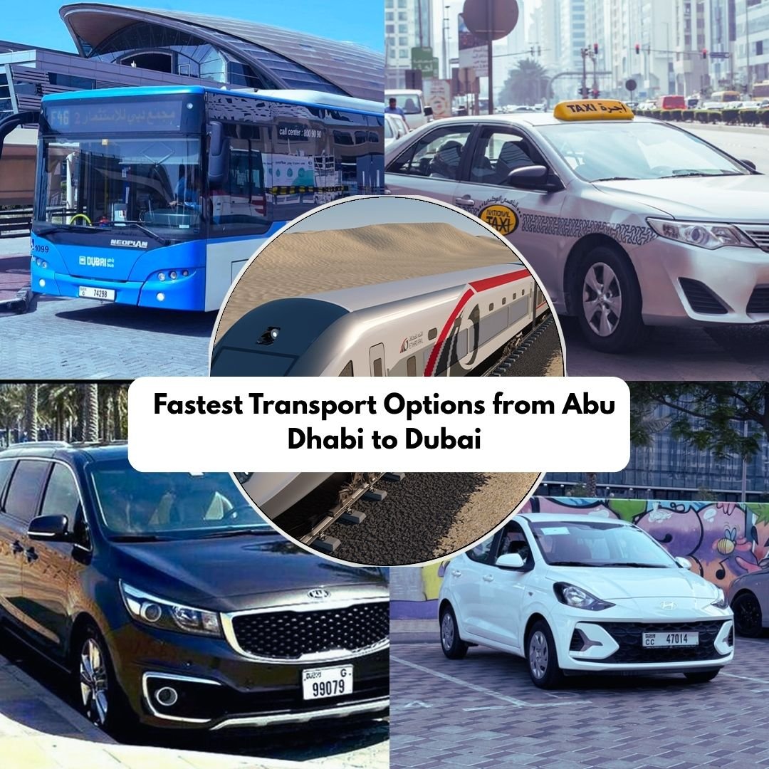 Fastest Transport Options from Abu Dhabi to Dubai
