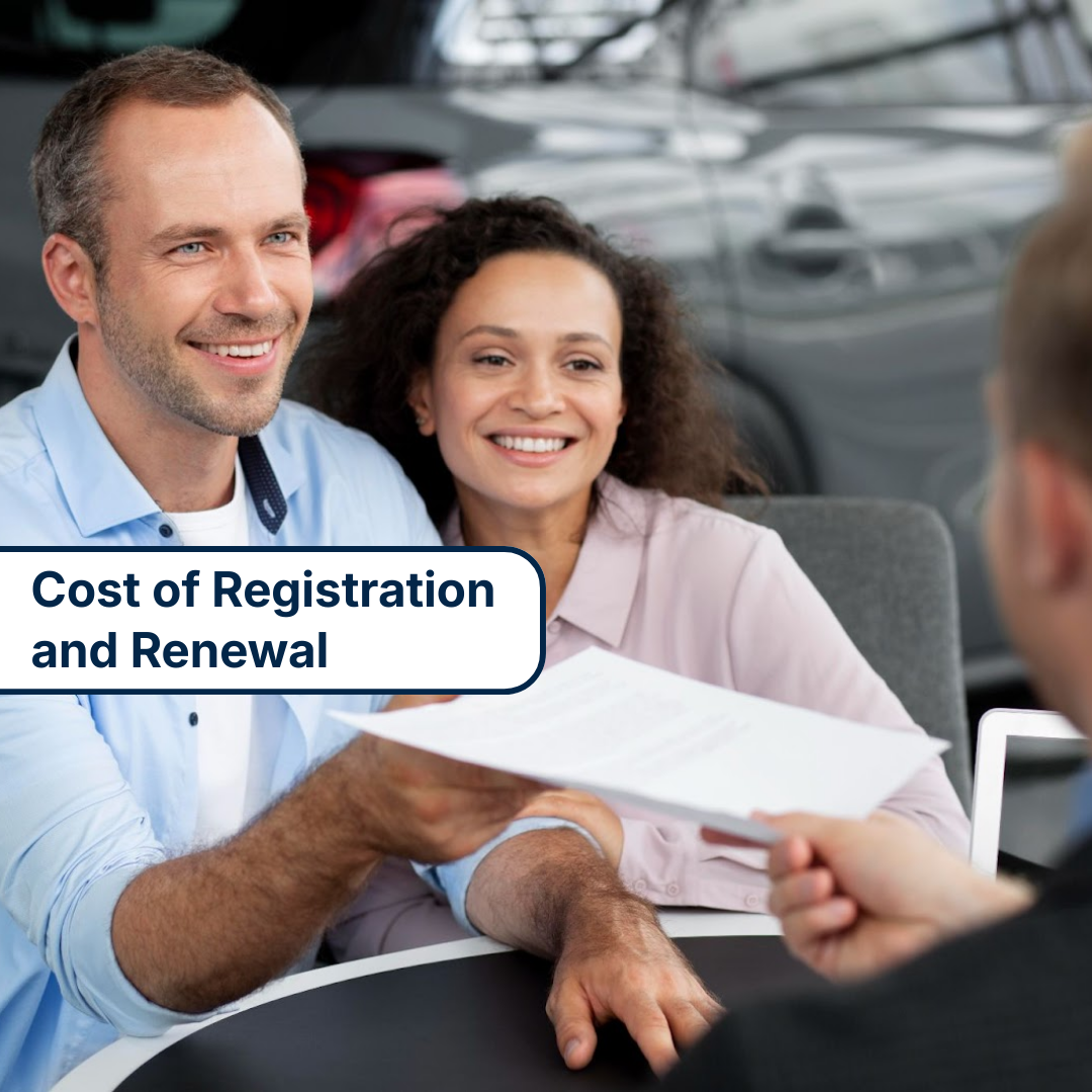 Cost of Registration and Renewal